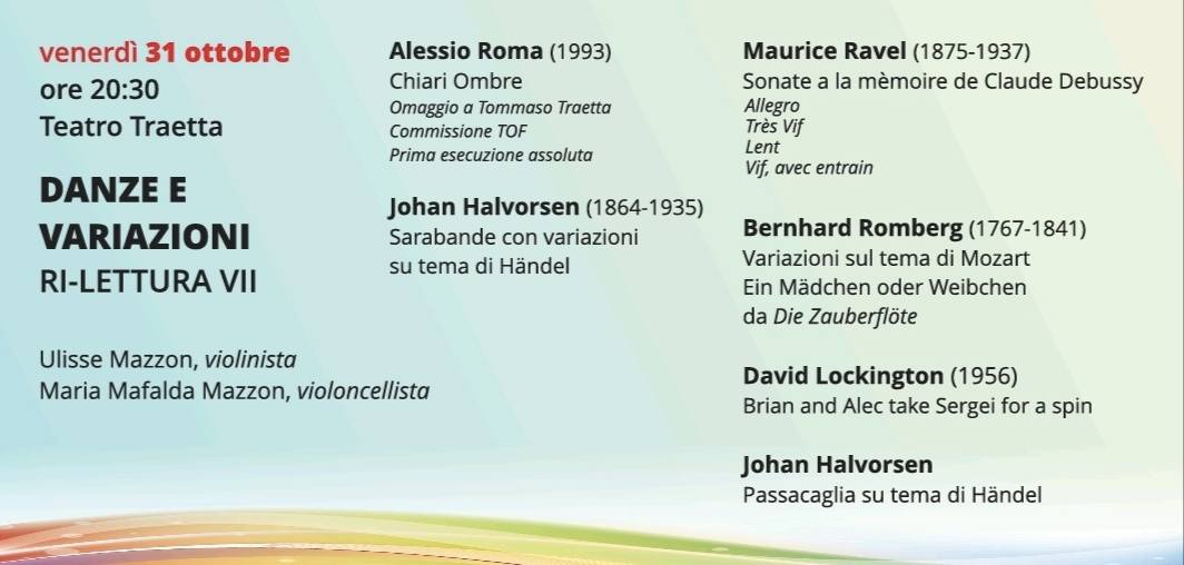 Locandina Danze e Variazioni — Ri-Lettura VII