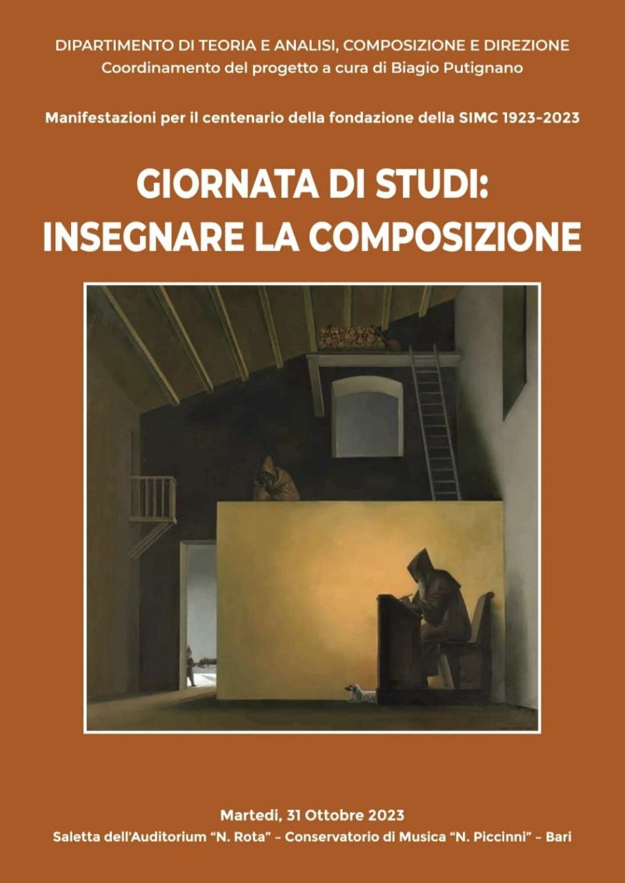 Locandina Giornata di studi: Insegnare la composizione