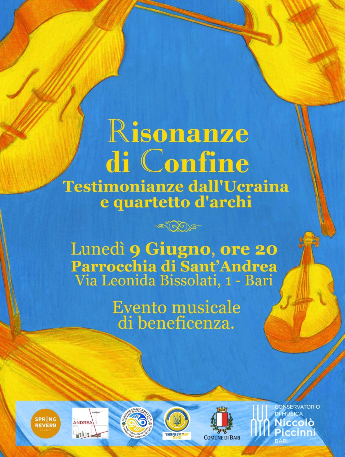 Locandina Risonanze di Confine — Testimonianze dall'Ucraina